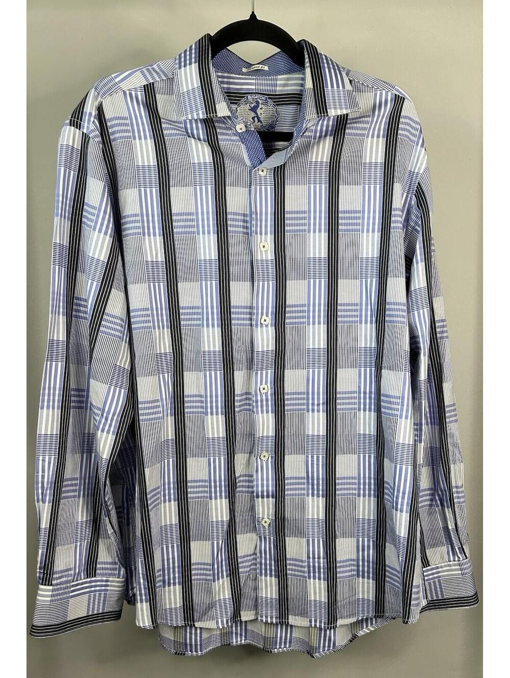 Bugatchi Shaped Fit Button Down Shirt Men’s Size Large